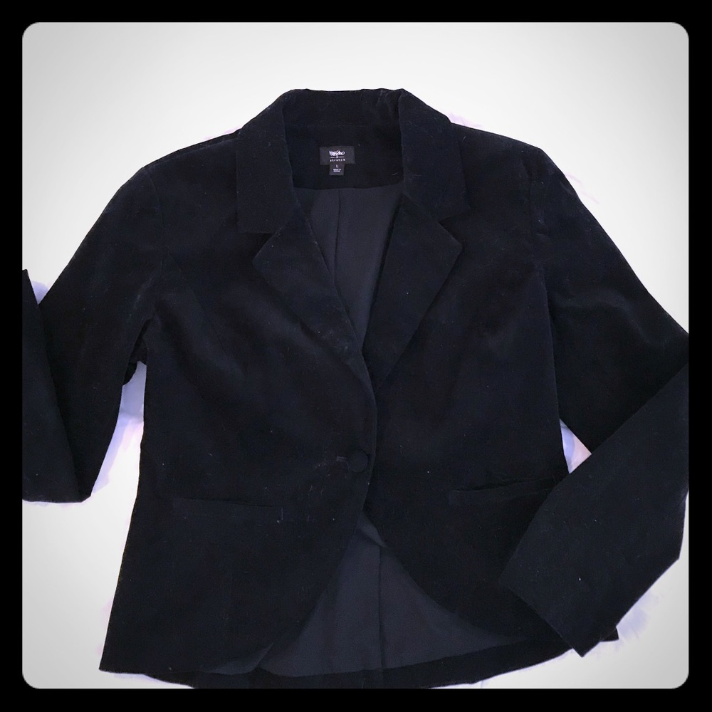 Velveteen black blazer